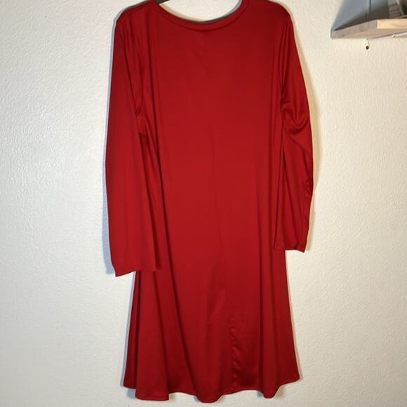 24seven women’s red dress plus size comfortable work party outfit Fourth July - Picture 2 of 4